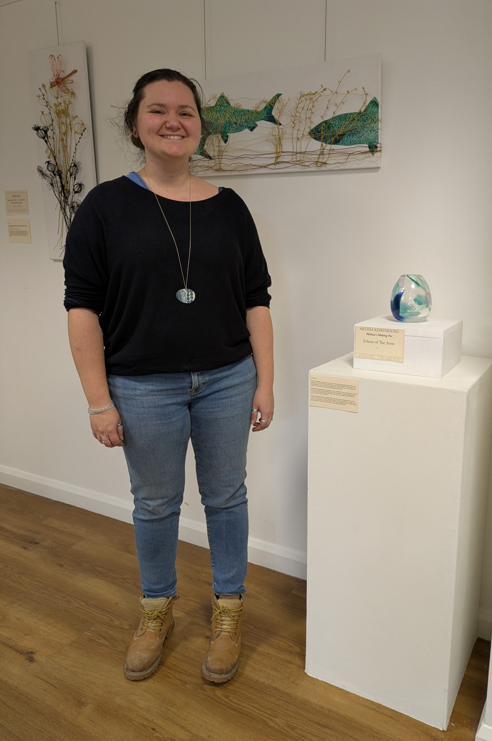 Melissa K with vase